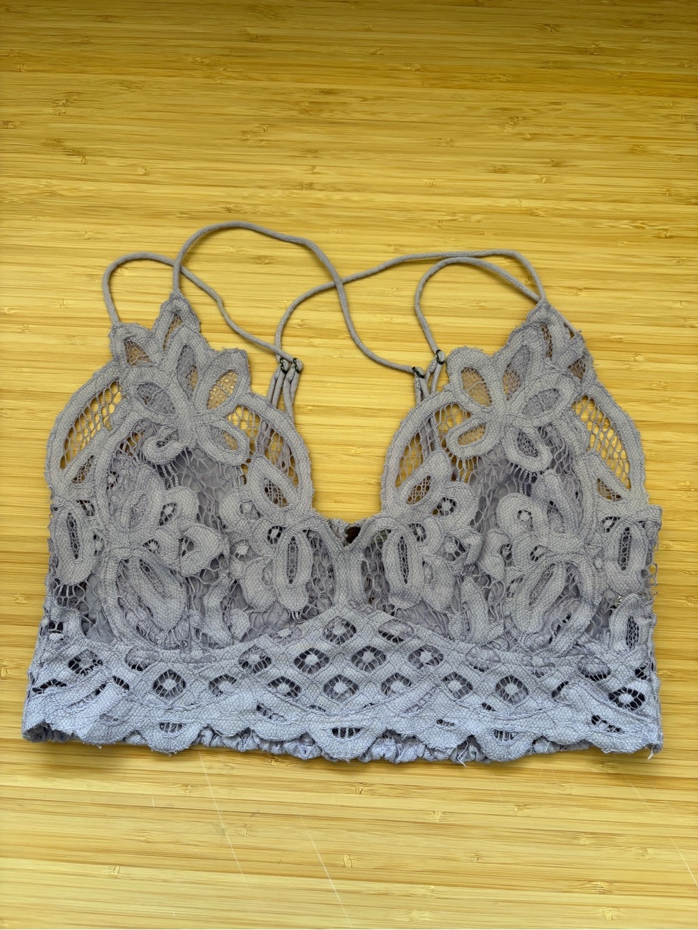 Free People Lace Bralette in Dusty Lavender